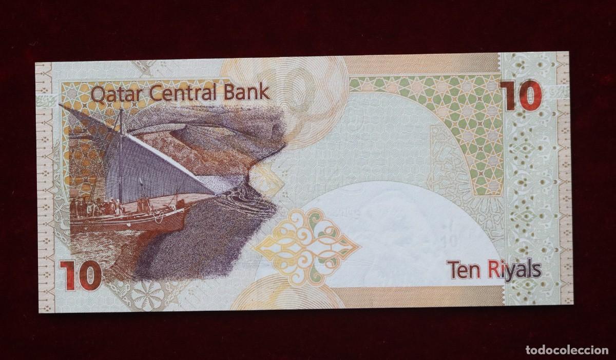 Billetes extranjeros: 10 RIYALS 2008 QATAR P#30. SC / UNC. - Foto 2