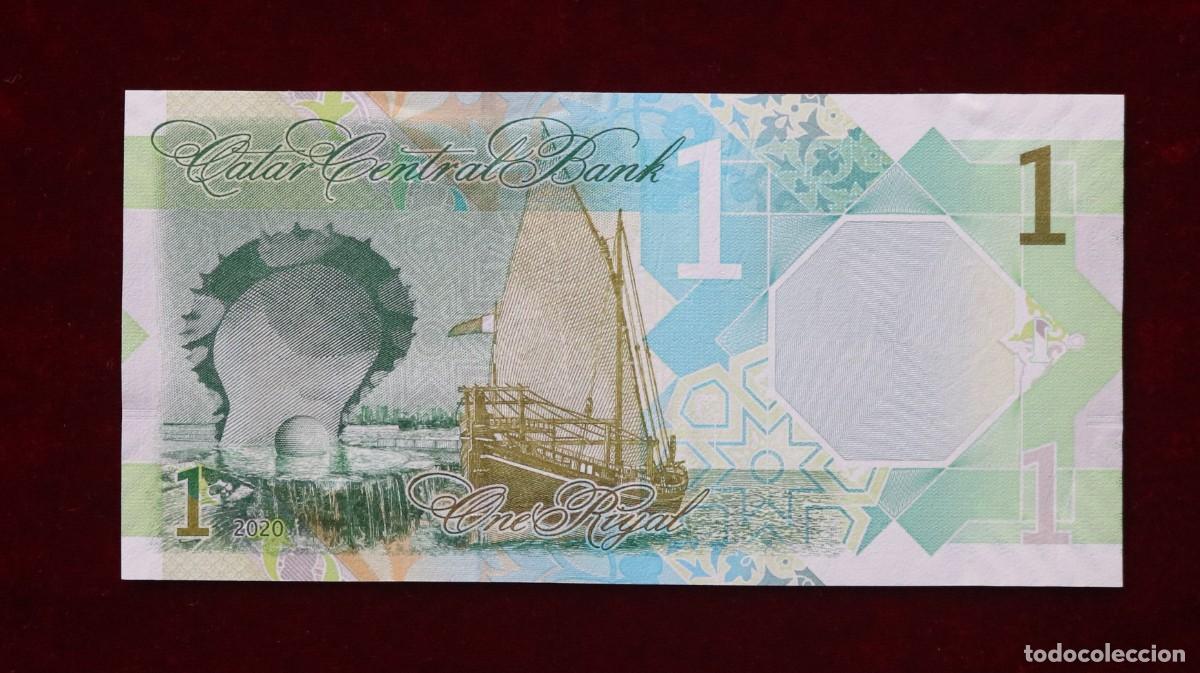 Billetes extranjeros: 1 RIYAL 2020 QATAR P#NEW. SC / UNC. - Foto 2