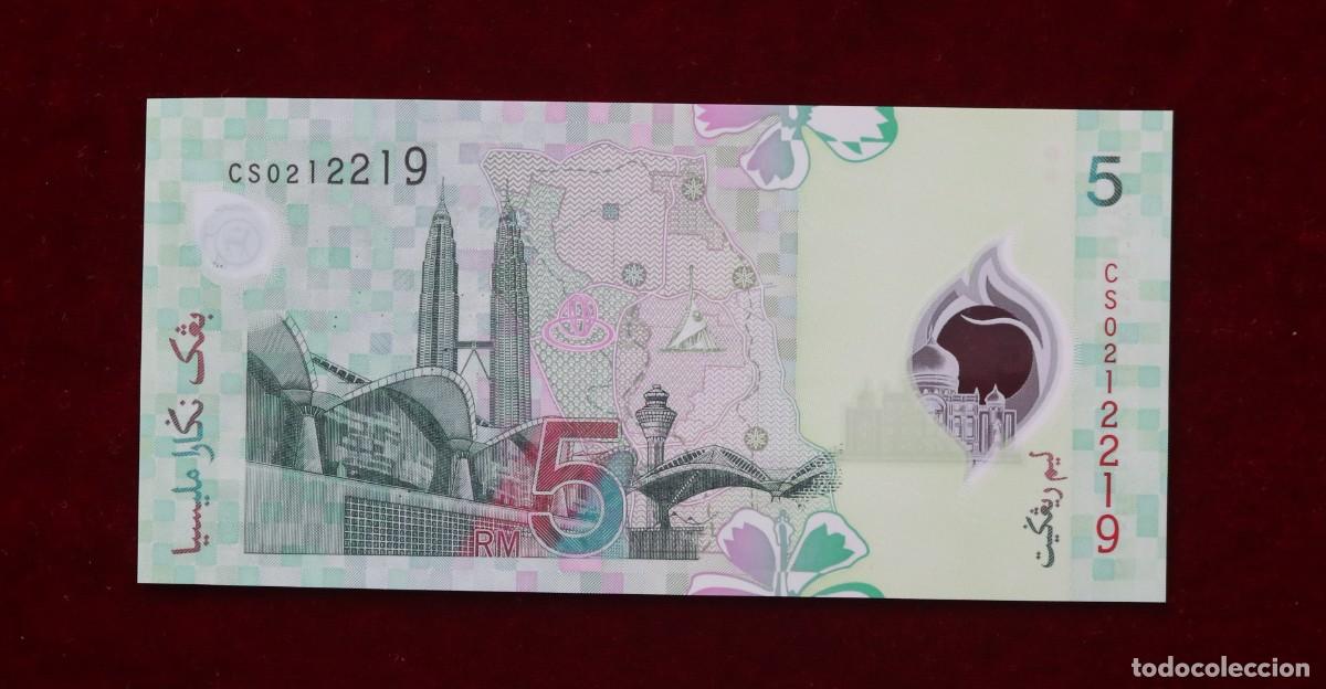Billetes extranjeros: 5 RINGGIT 2004 MALASIA. P#47. SC / UNC. - Foto 2