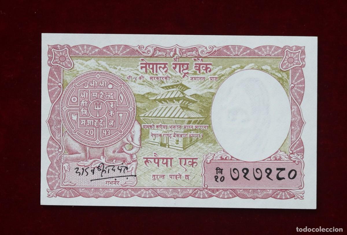 Billetes extranjeros: 1 RUPIA 1965 NEPAL. P#12. SC / UNC. - Foto 1