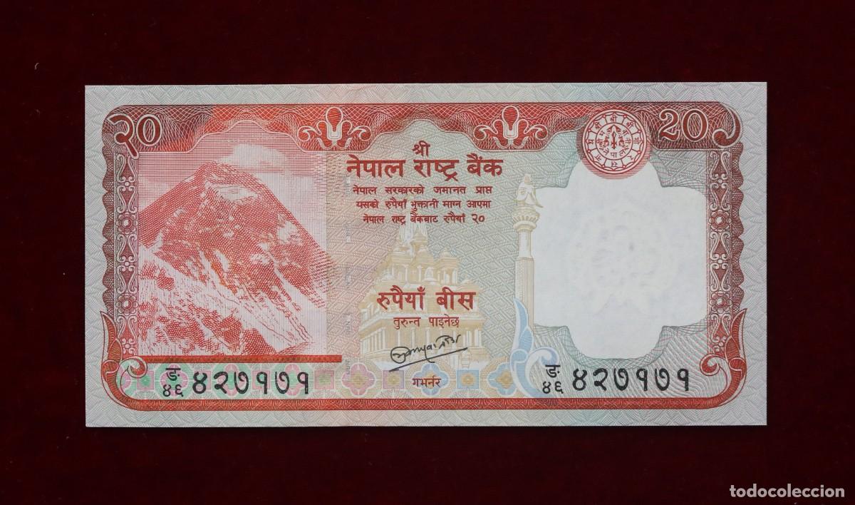 Billetes extranjeros: 20 RUPIAS 2008 NEPAL. P#62A. SC / UNC - Foto 1