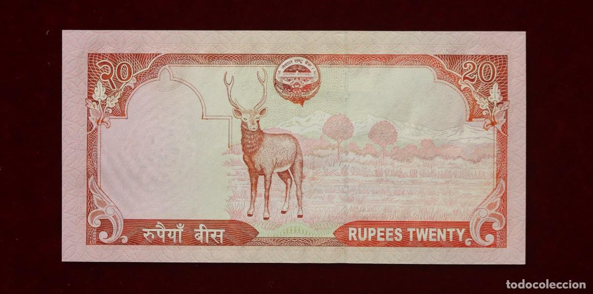 Billetes extranjeros: 20 RUPIAS 2008 NEPAL. P#62A. SC / UNC - Foto 2