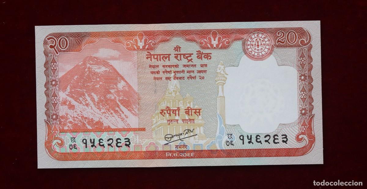 Billetes extranjeros: 20 RUPIAS 2012 (2013) NEPAL. P#71. SC / UNC - Foto 1