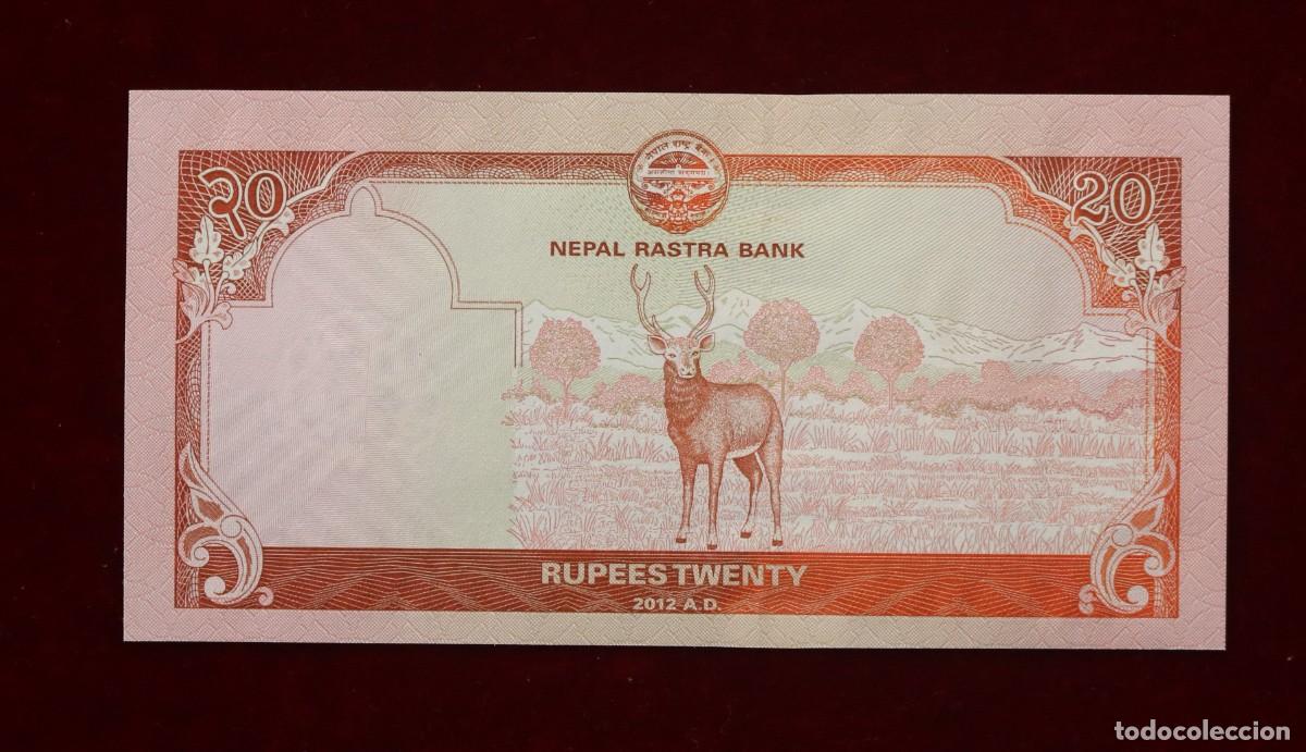 Billetes extranjeros: 20 RUPIAS 2012 (2013) NEPAL. P#71. SC / UNC - Foto 2