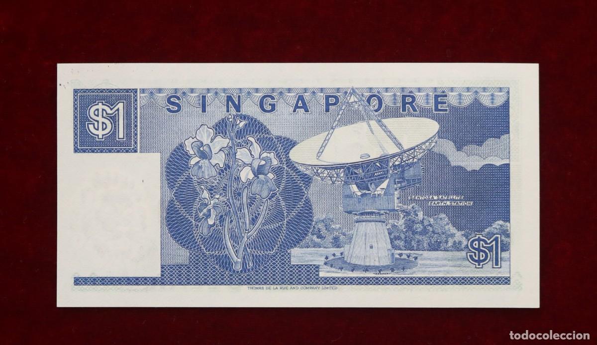Billetes extranjeros: 1 DOLAR 1987 SINGAPUR. P#18A. SC / UNC. - Foto 2