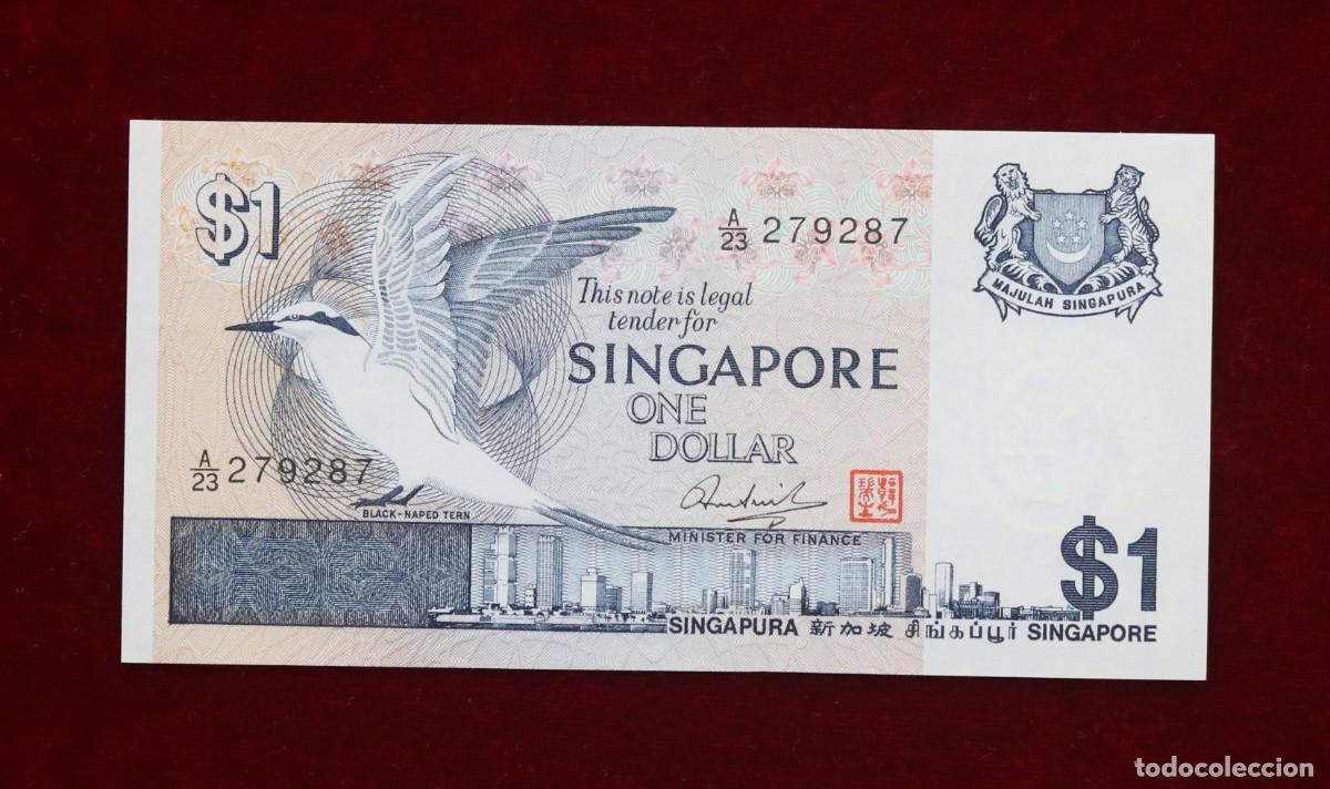 Billetes extranjeros: 1 DOLAR 1976 SINGAPUR. P#9. SC / UNC. - Foto 1