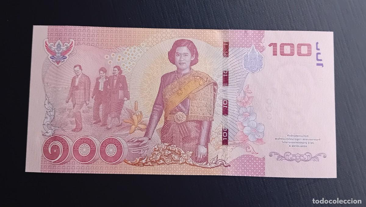 Billetes extranjeros: 100 BATH 2015 TAILANDIA. P#127. SC / UNC. - Foto 2