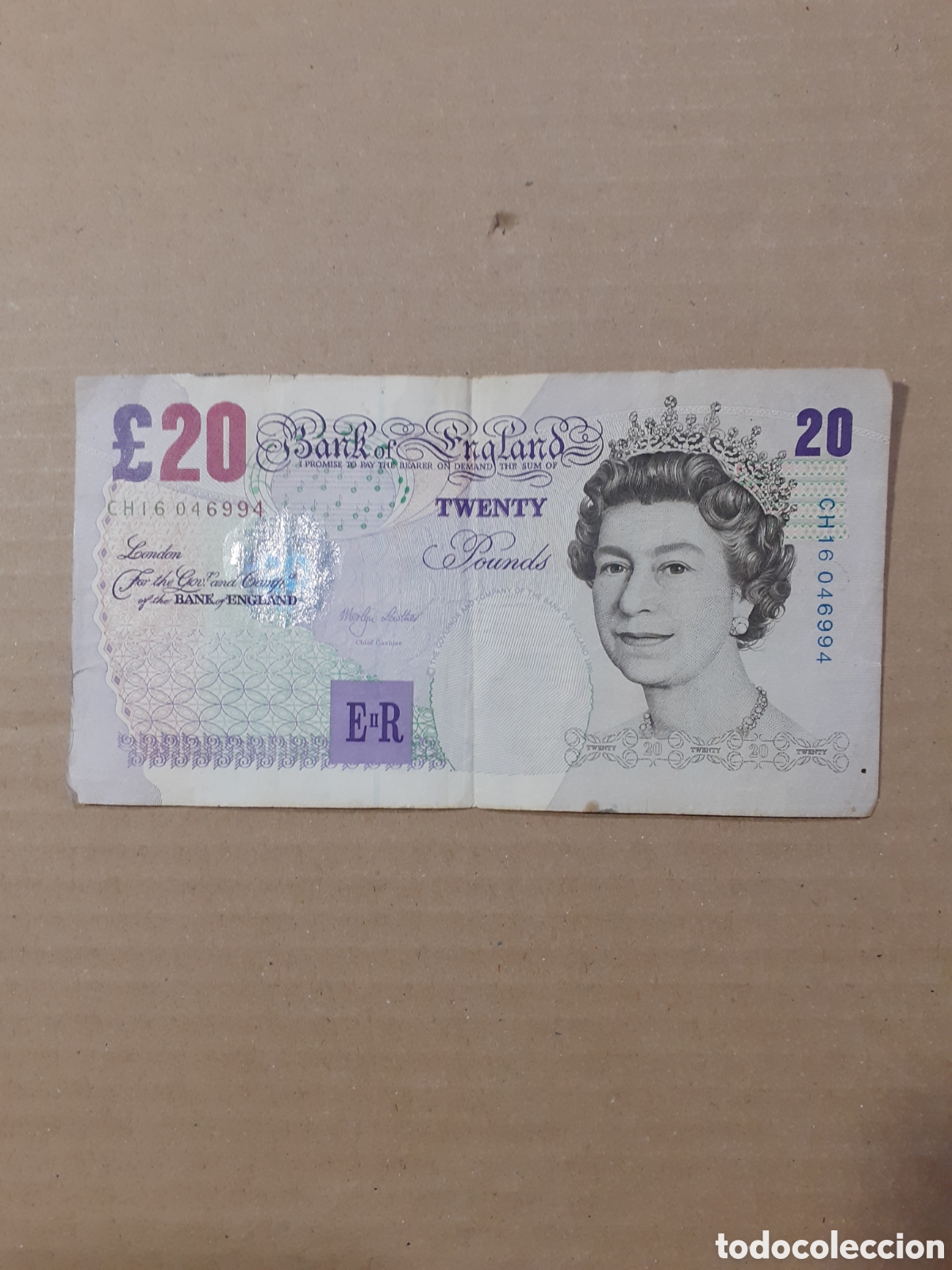 Billetes extranjeros: 20 libras de Inglaterra. - Foto 1
