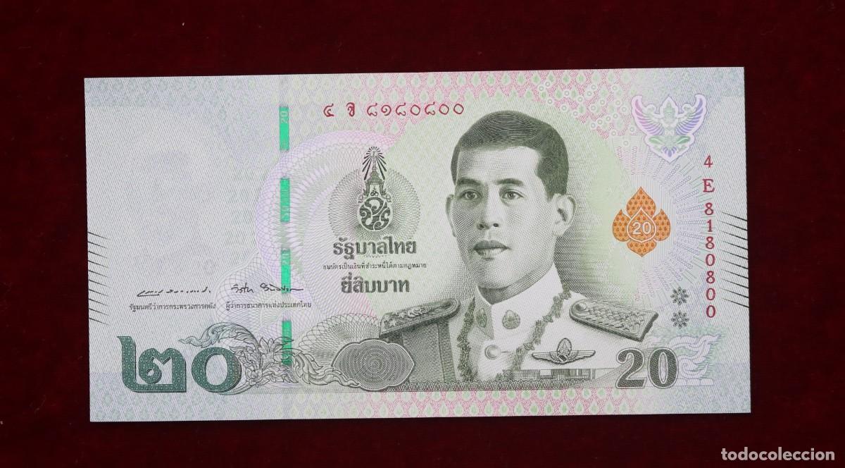Billetes extranjeros: 20 BATH 2018 TAILANDIA. P#135B. SC / UNC. - Foto 1