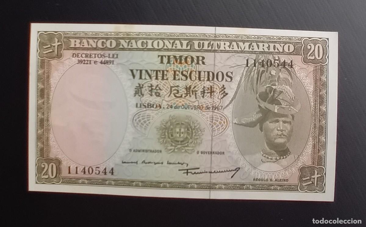 Billetes extranjeros: 20 ESCUDOS 1967 TIMOR. P#26. SC / UNC. - Foto 1