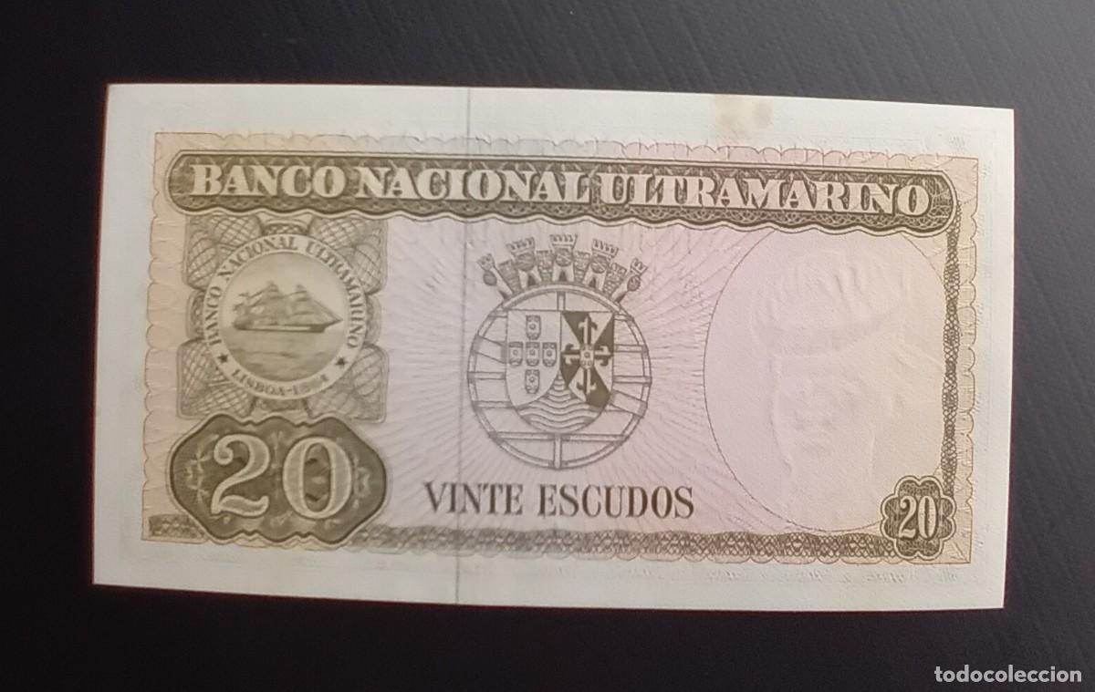Billetes extranjeros: 20 ESCUDOS 1967 TIMOR. P#26. SC / UNC. - Foto 2