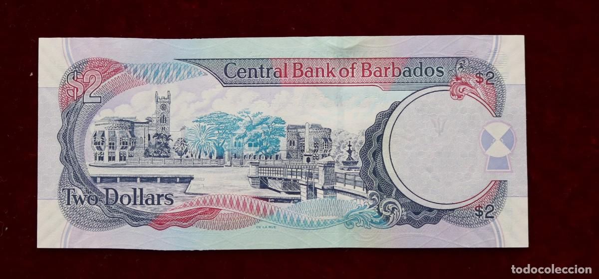 Billetes extranjeros: 2 DOLARES 2007 BARBADOS. P#66A. SC / UNC. - Foto 2
