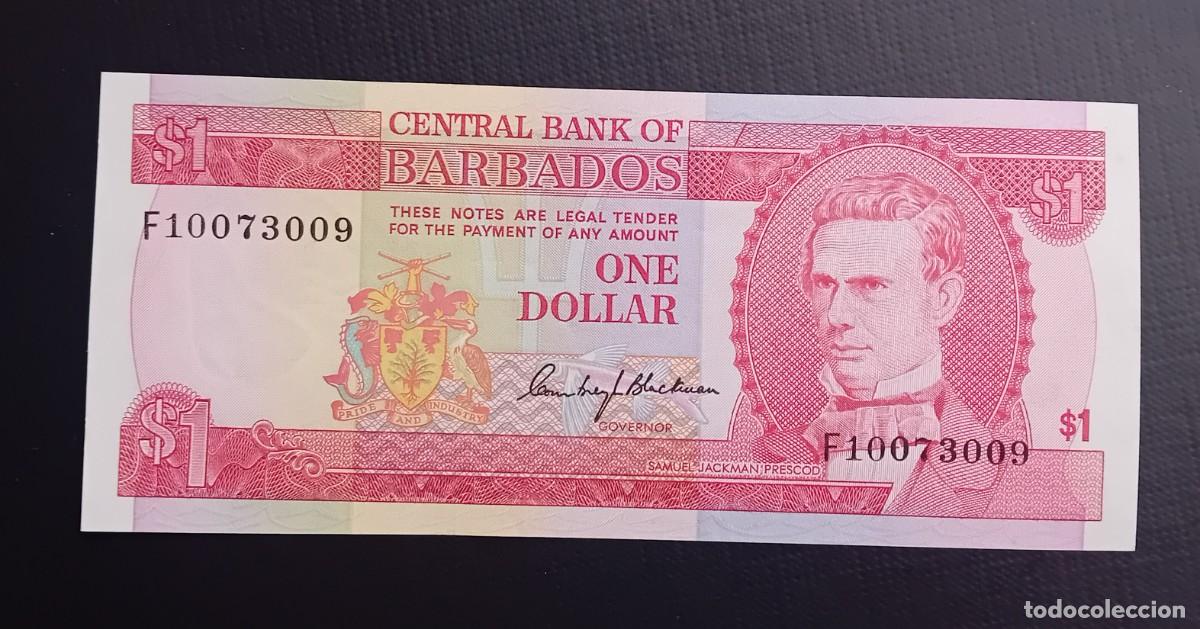 Billetes extranjeros: 1 DOLAR 1973 BARBADOS. P#29A. SC / UNC. - Foto 1