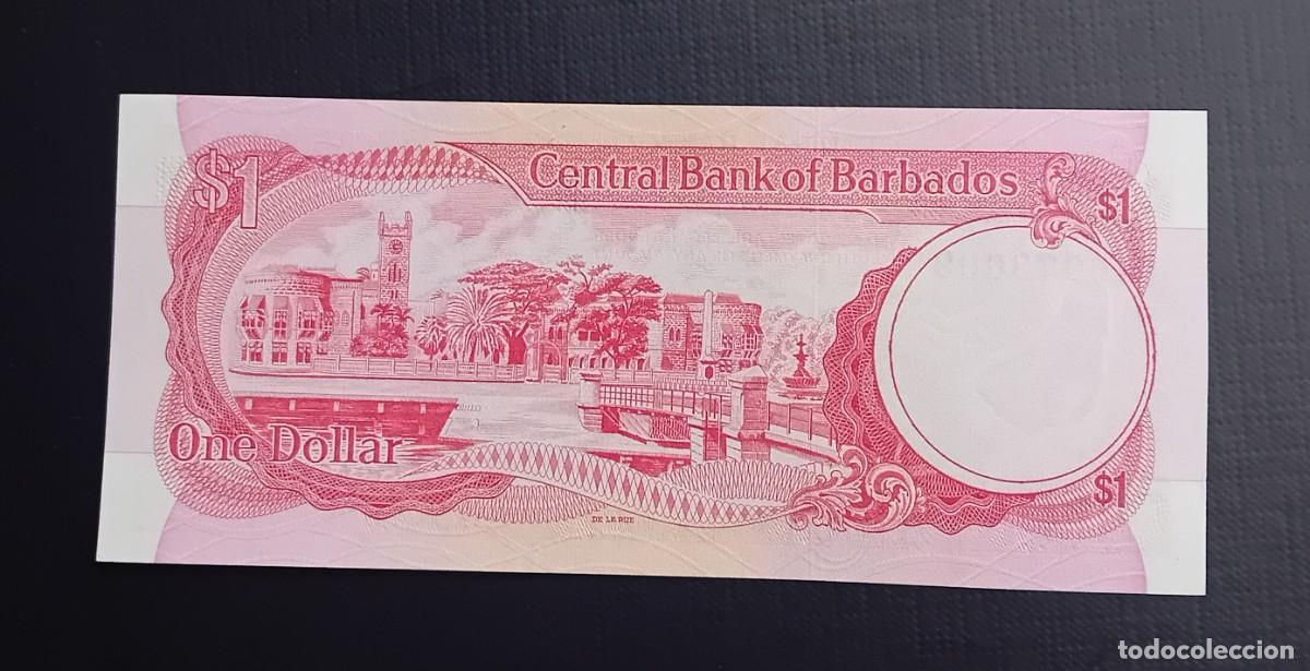 Billetes extranjeros: 1 DOLAR 1973 BARBADOS. P#29A. SC / UNC. - Foto 2