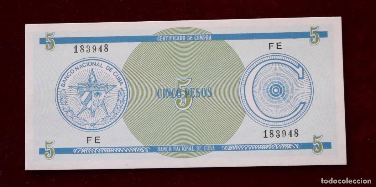 Billetes extranjeros: 5 PESOS 1985 CUBA. P#FX13. SC / UNC. - Foto 1