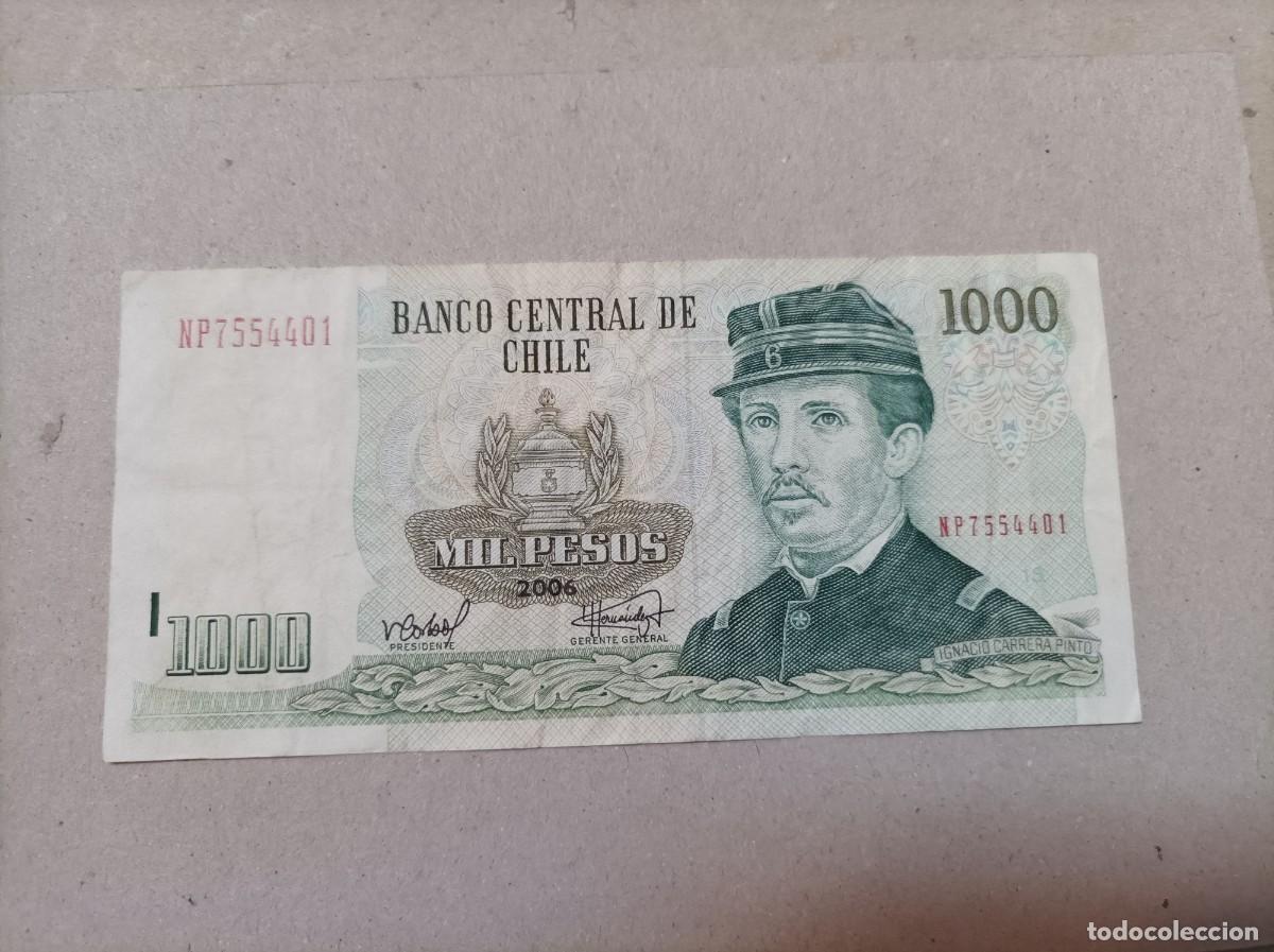 Billetes extranjeros: Billete Chile, 1000 pesos, a&ntilde;o 2006 - Foto 2