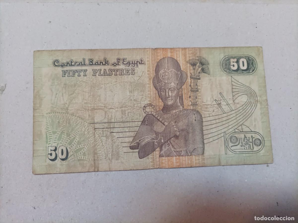 Billetes extranjeros: Billete de Egipto 50 Piastres - Foto 2