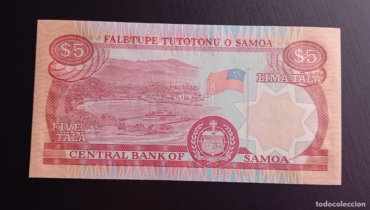 Billetes extranjeros: 5 TALA 1985 SAMOA. P#26. SC / UNC. - Foto 2