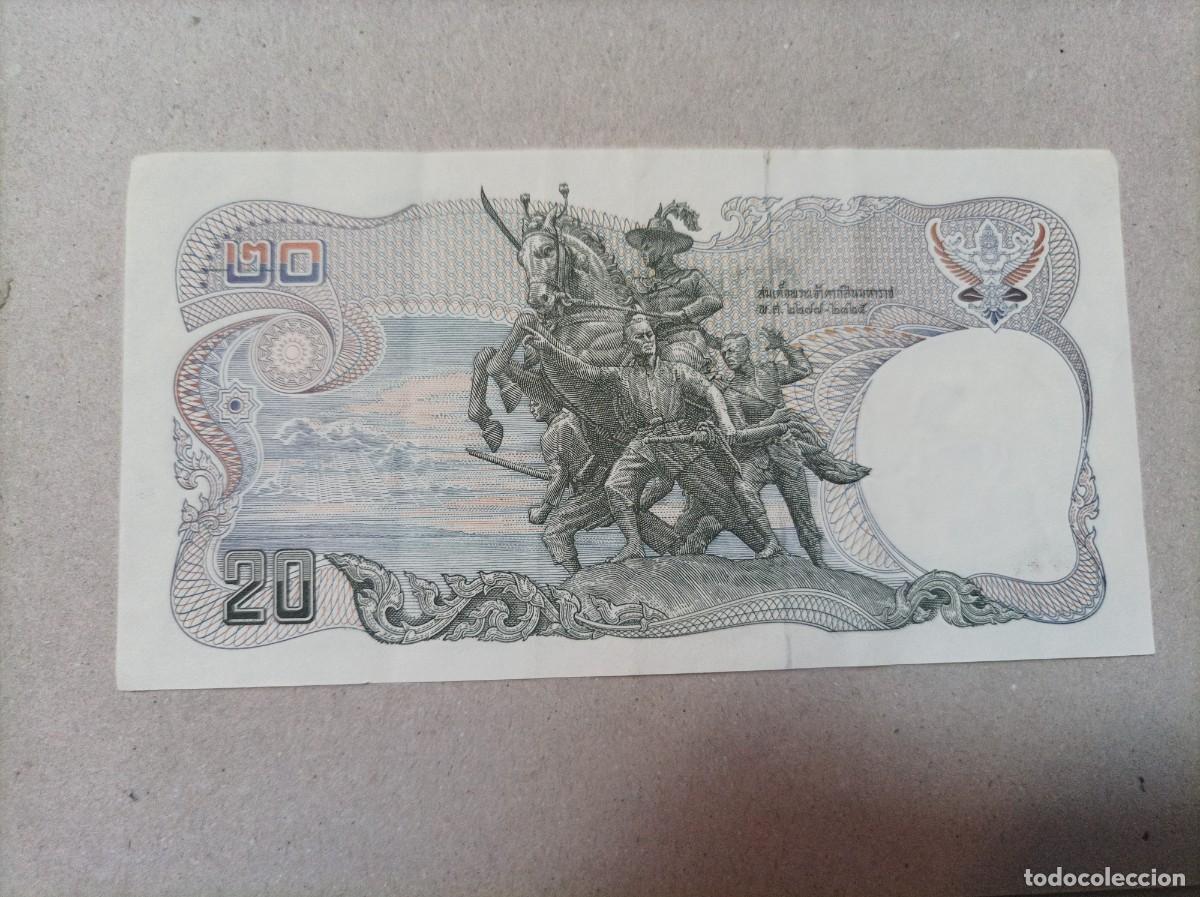 Billetes extranjeros: Billete Thailandia, 20 bath - Foto 1