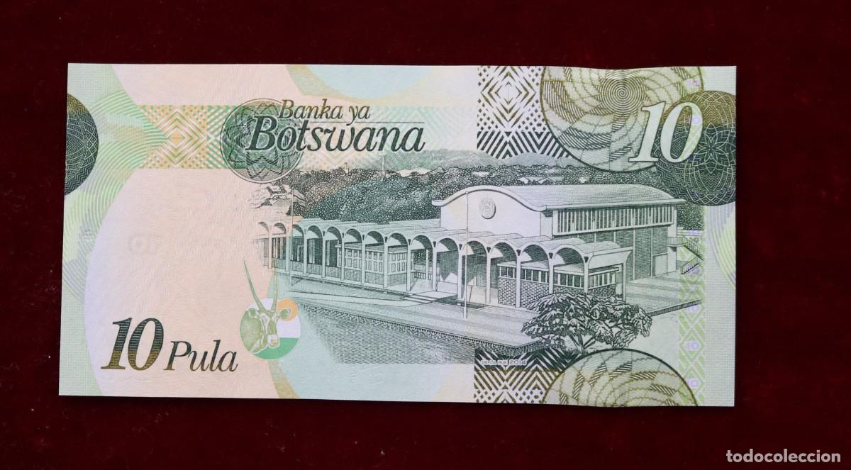 Billetes extranjeros: 10 PULA 2014 BOTSWANA. P#30D. SC / UNC. - Foto 2