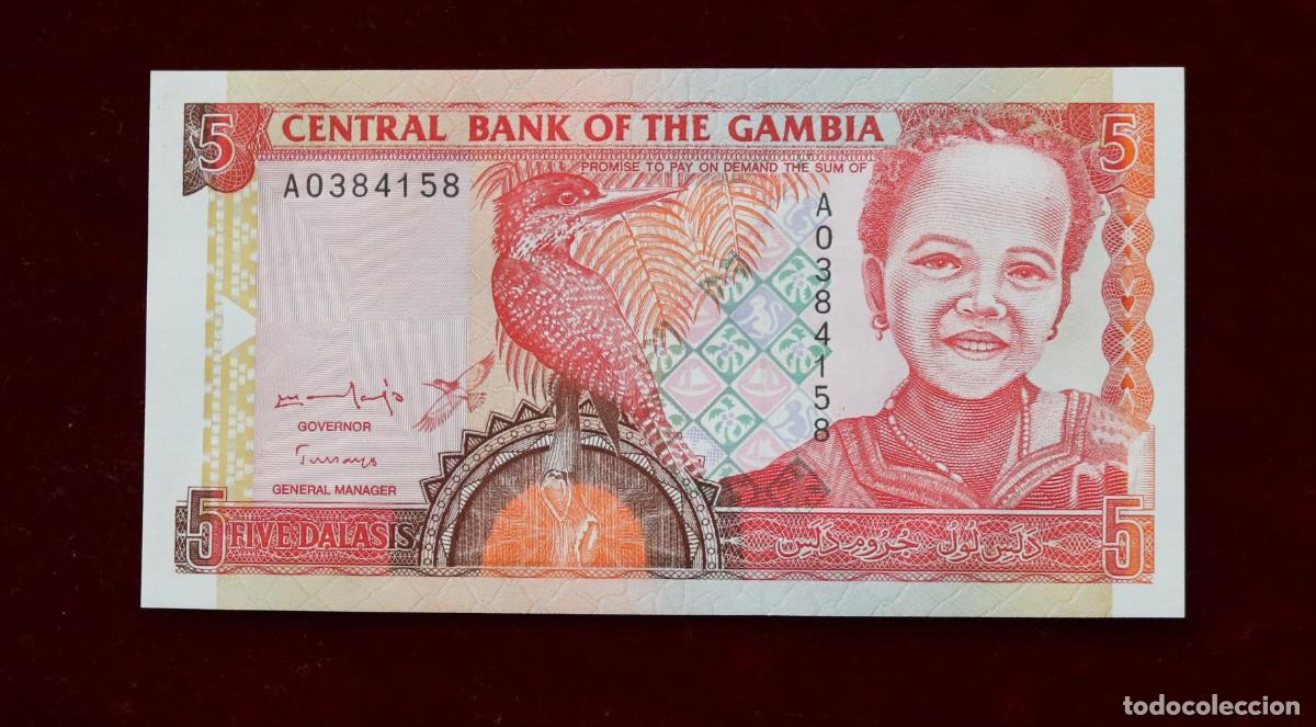 Billetes extranjeros: 5 DALASIS 1996 GAMBIA. P#16A. SC / UNC. - Foto 1