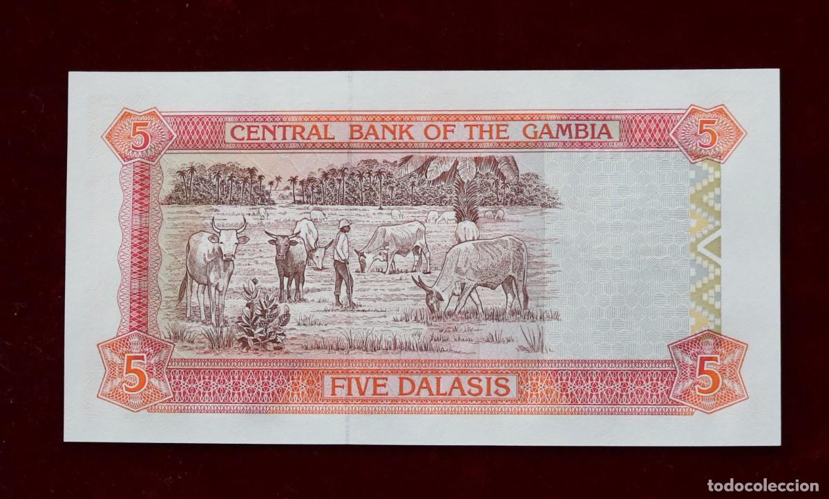 Billetes extranjeros: 5 DALASIS 1996 GAMBIA. P#16A. SC / UNC. - Foto 2