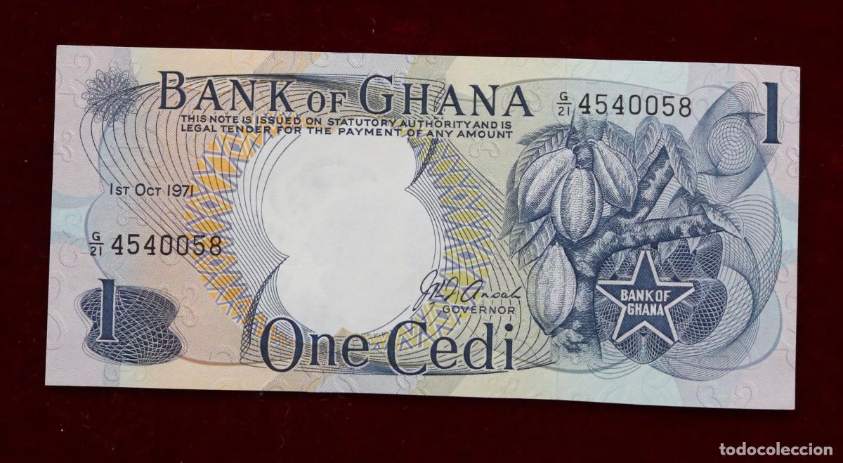 Billetes extranjeros: 1 CEDI 1971 GHANA. P#10D. SC / UNC. - Foto 1