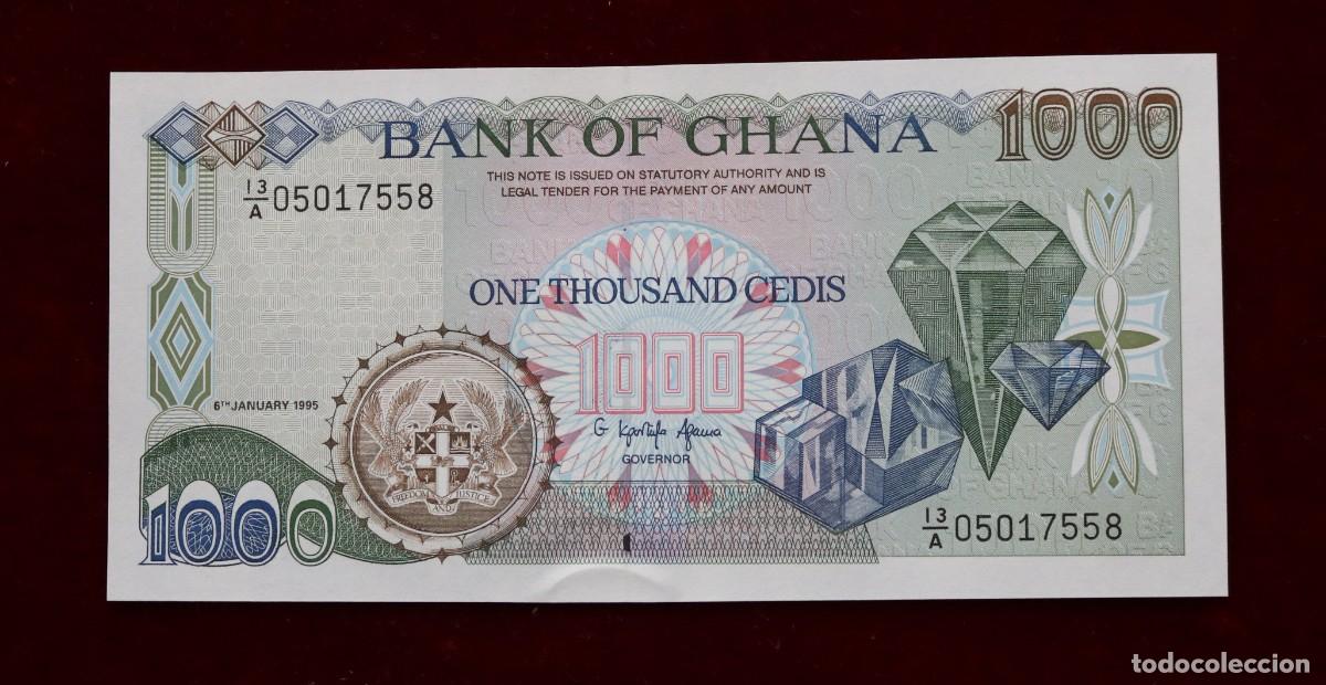 Billetes extranjeros: 1000 CEDIS 1995 GHANA. P#29B. SC / UNC. - Foto 1
