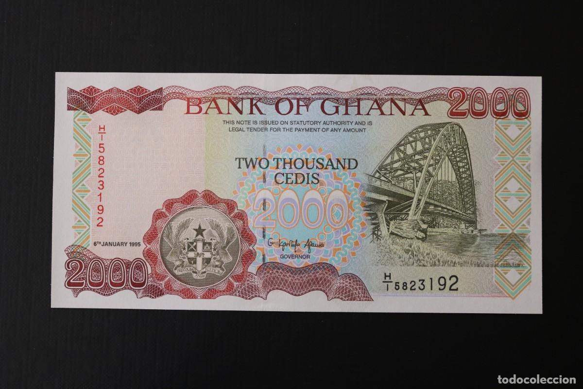 Billetes extranjeros: 2000 CEDIS 1995 GHANA. P#30B. SC / UNC. - Foto 1