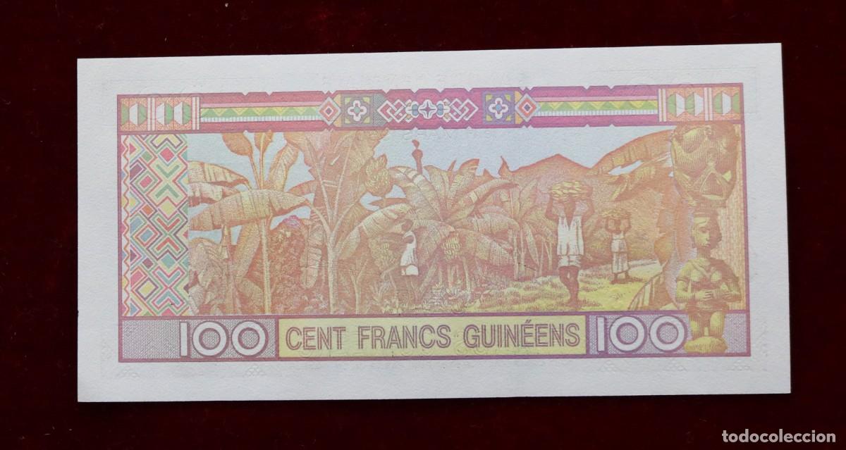 Billetes extranjeros: 100 FRANCOS 1998 GUINEA. P#35A. SC / UNC. - Foto 2