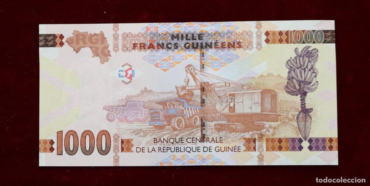 Billetes extranjeros: 1000 FRANCOS 2017 GUINEA. P#48B. SC / UNC. - Foto 2