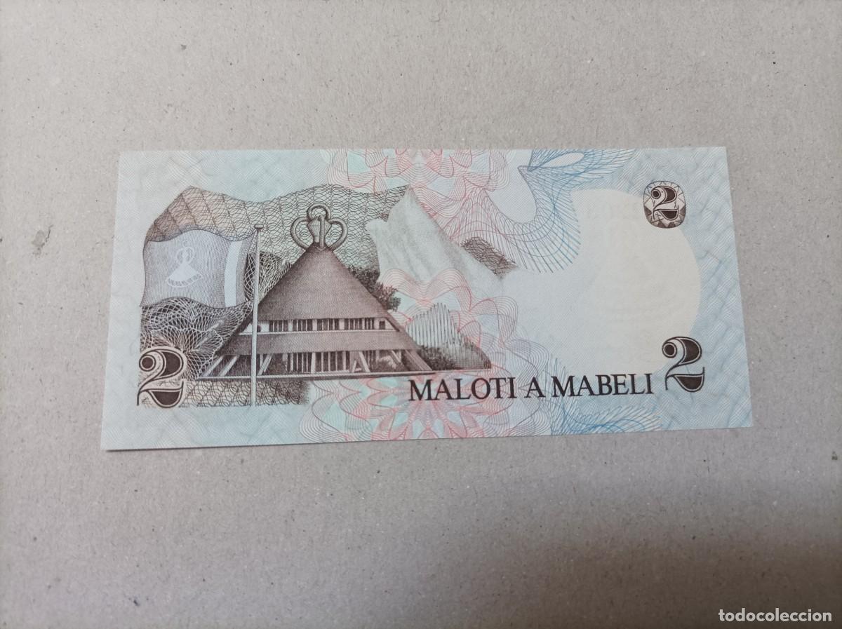 Billetes extranjeros: Billete Lesotho, 2 Maloti, a&ntilde;o 1981, serie A, UNC - Foto 2