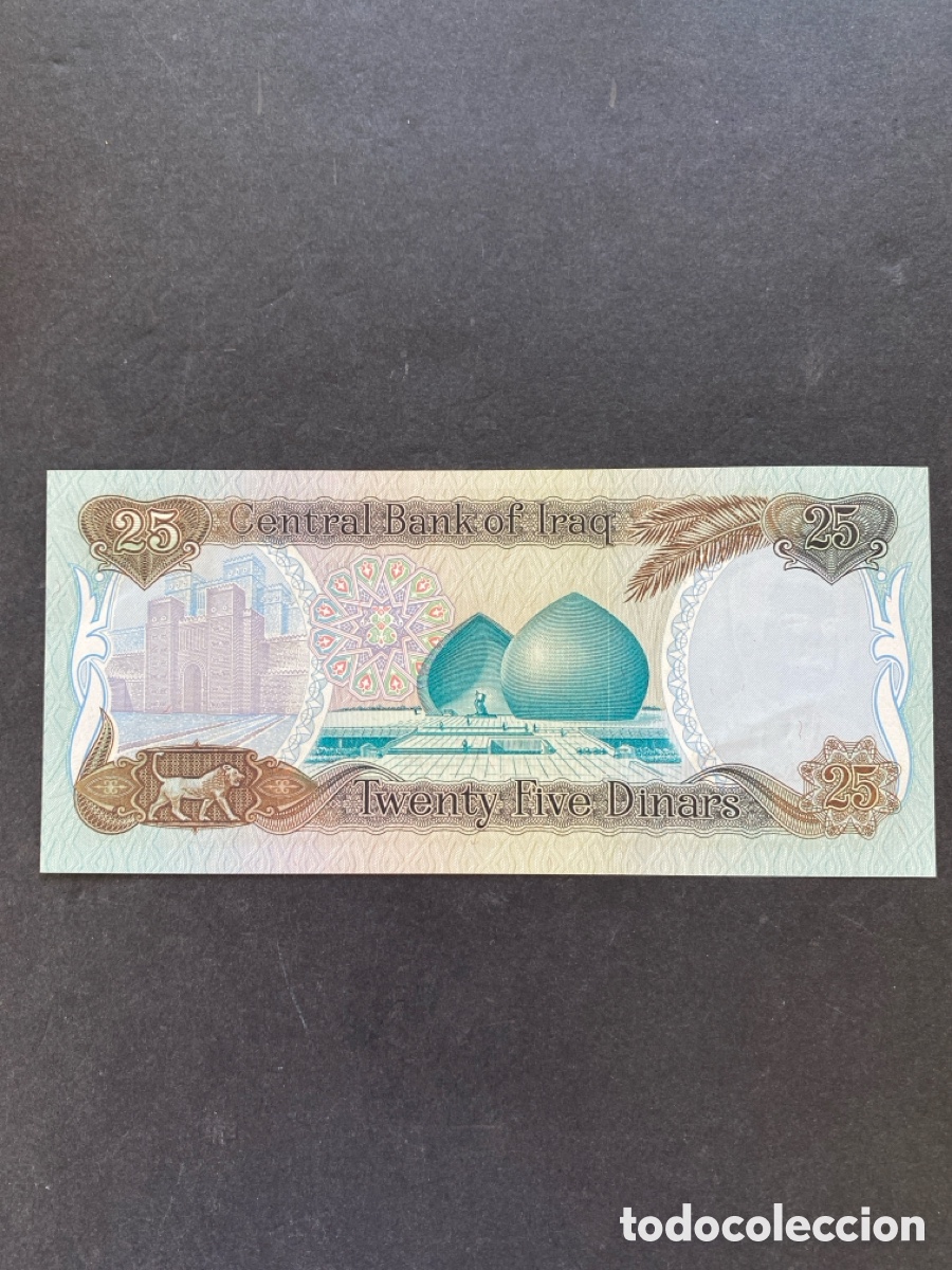 Billetes extranjeros: Billete de Irak 25 dinares - Foto 2