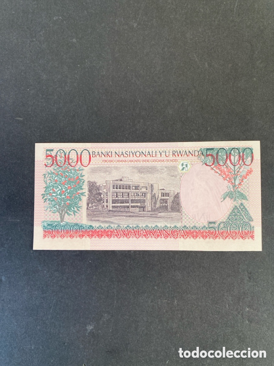 Billetes extranjeros: Billete de Ruanda 5000 francs - Foto 2