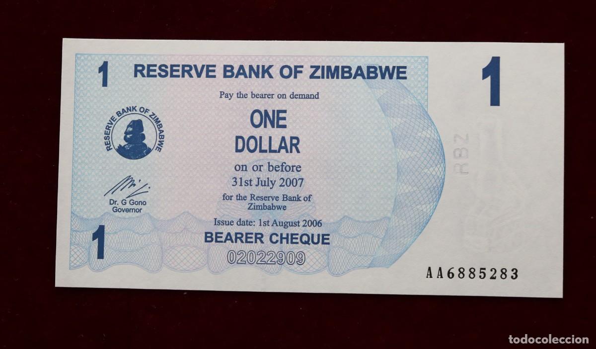 Billetes extranjeros: 1 DOLAR 2006 ZIMBABWE. P#37. SC / UNC. - Foto 1