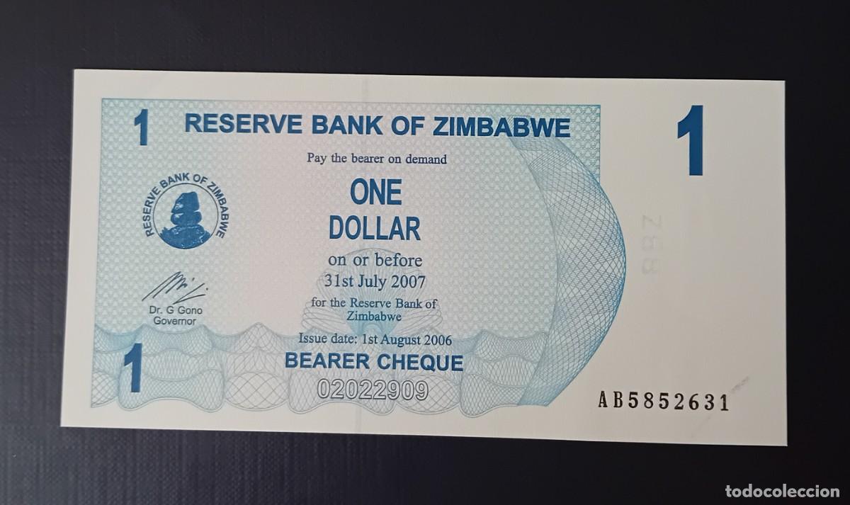 Billetes extranjeros: 1 DOLAR 2006 ZIMBABWE. P#37. SC / UNC. - Foto 1