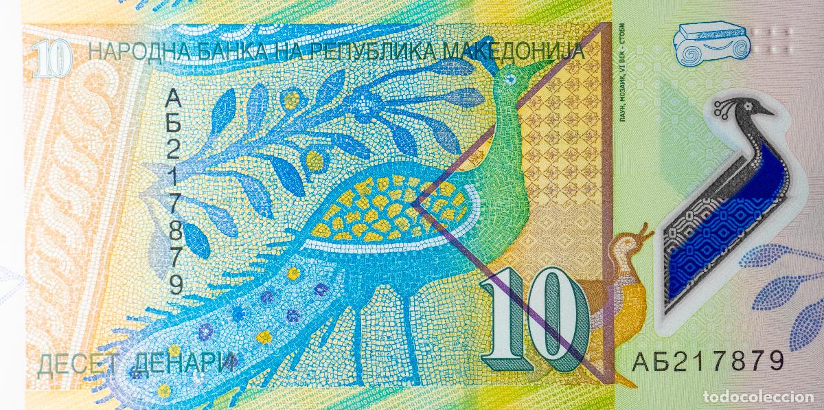 Billetes extranjeros: BILLETE MACEDONIA 10 DENARI - 2018. SIN CIRCULAR - Foto 2