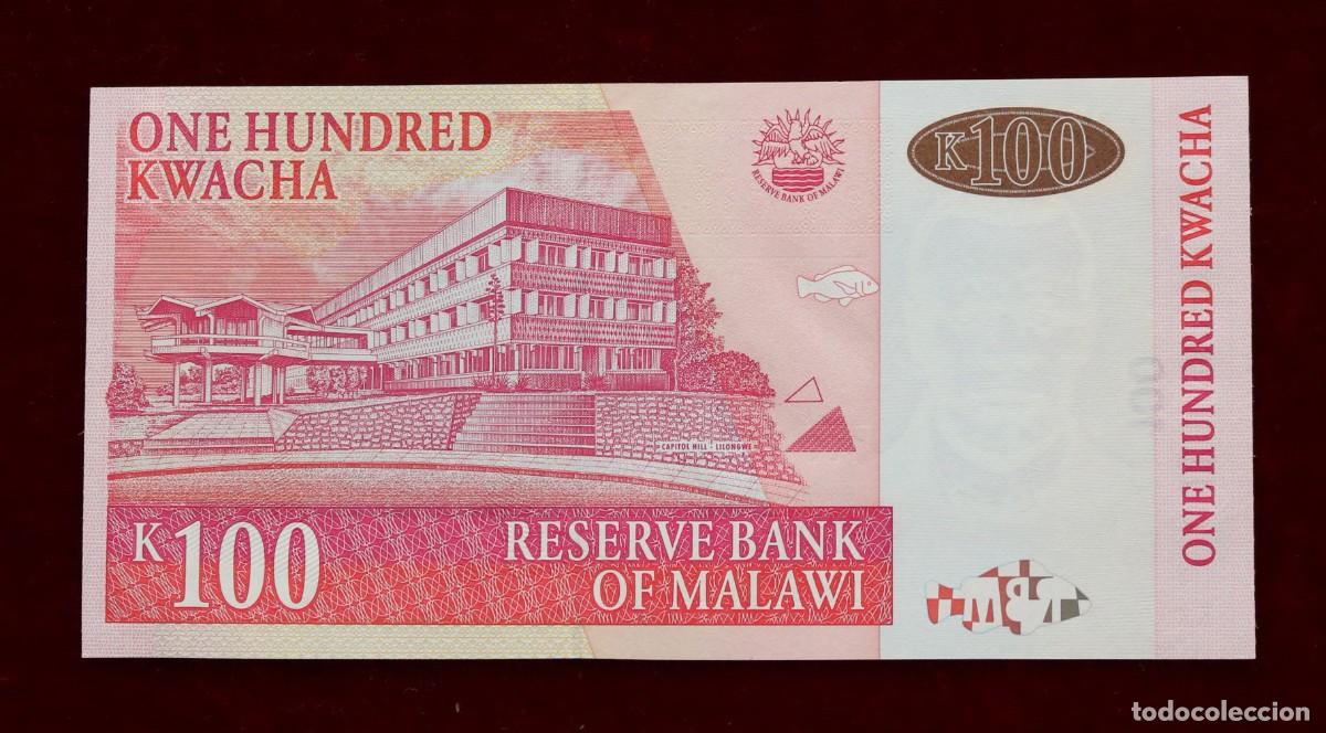 Billetes extranjeros: 100 KWACHA 2011 MALAWI. P#54C. SC / UNC. - Foto 2