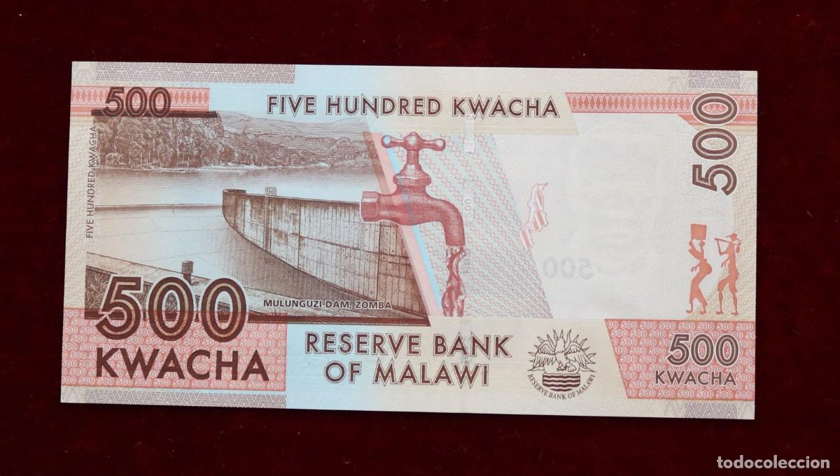 Billetes extranjeros: 500 KWACHA 2012 MALAWI. P#61A. SC / UNC. - Foto 2
