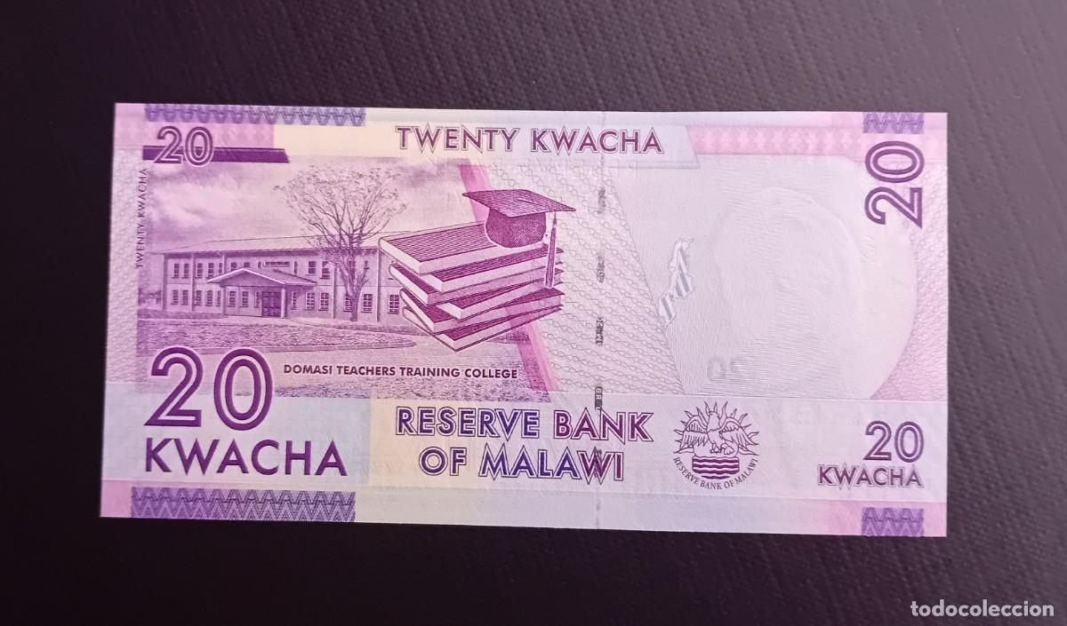 Billetes extranjeros: 20 KWACHA 2012 MALAWI. P#57A. SC / UNC. - Foto 2