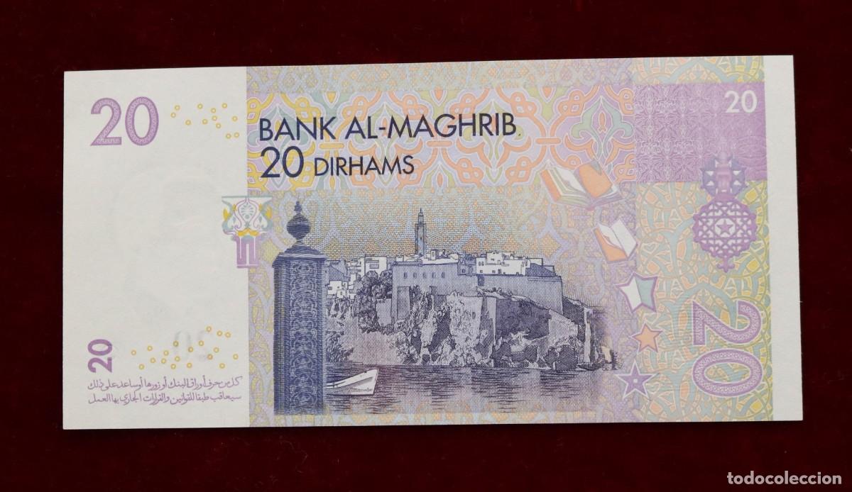 Billetes extranjeros: 20 DIRHAM 2005 MARRUECOS. P#68. SC / UNC. - Foto 2