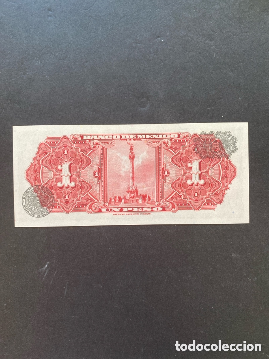 Billetes extranjeros: Billete de Mexico 1 peso - Foto 2