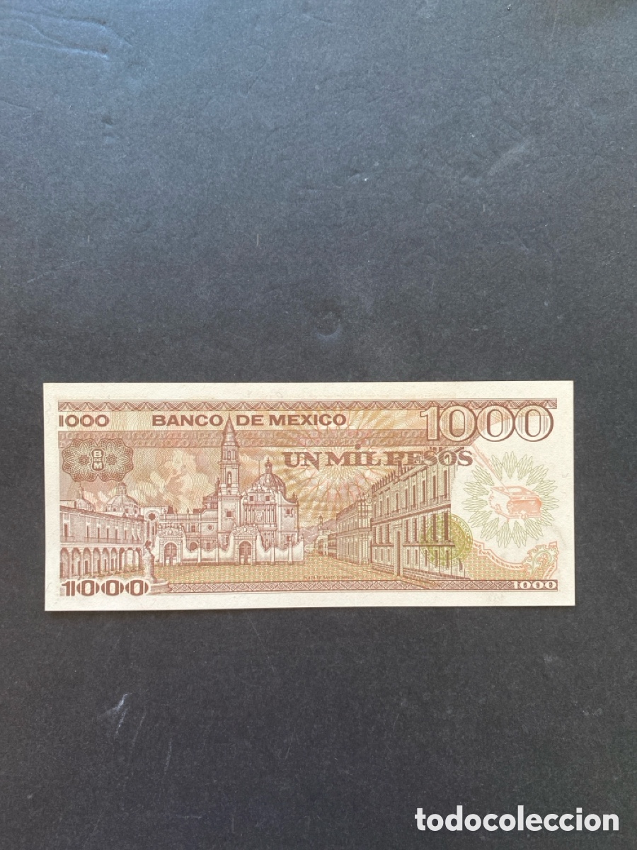 Billetes extranjeros: Billete de Mexico 1000 pesos - Foto 2