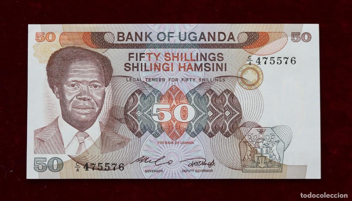 Billetes extranjeros: 50 CHELINES 1985 UGANDA. P#20. SC / UNC. - Foto 1