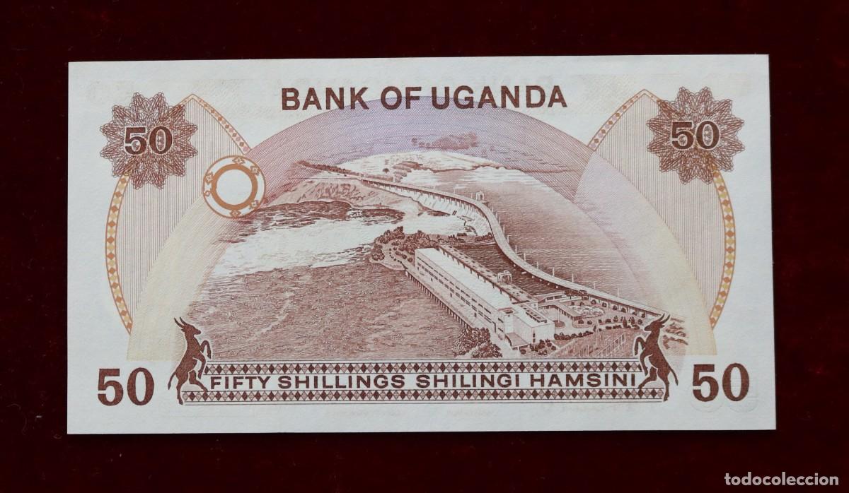 Billetes extranjeros: 50 CHELINES 1985 UGANDA. P#20. SC / UNC. - Foto 2