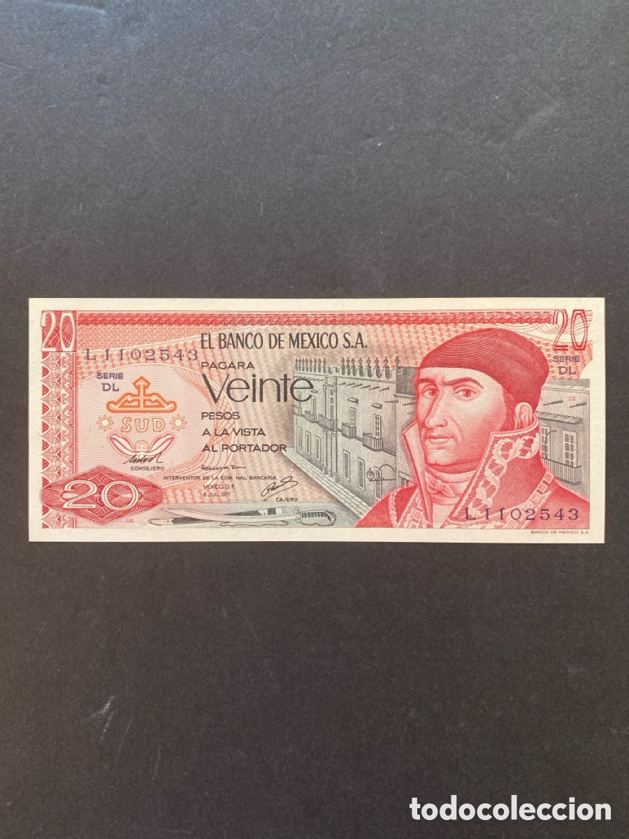 Billetes extranjeros: Billete de Mexico 29 pesos - Foto 1