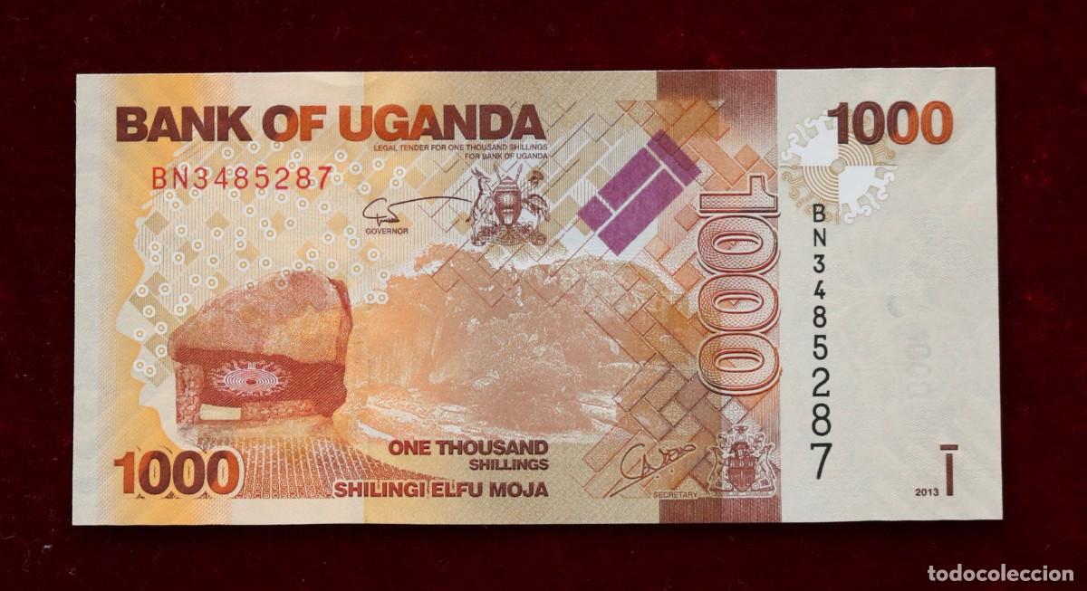 Billetes extranjeros: 1000 CHELINES 2013 UGANDA. P#49B. SC / UNC. - Foto 1