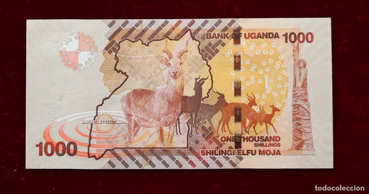 Billetes extranjeros: 1000 CHELINES 2013 UGANDA. P#49B. SC / UNC. - Foto 2