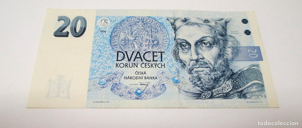 Billetes extranjeros: Billete de 20 Dvacet Korun Ceskych - Rep. Checa - Foto 1