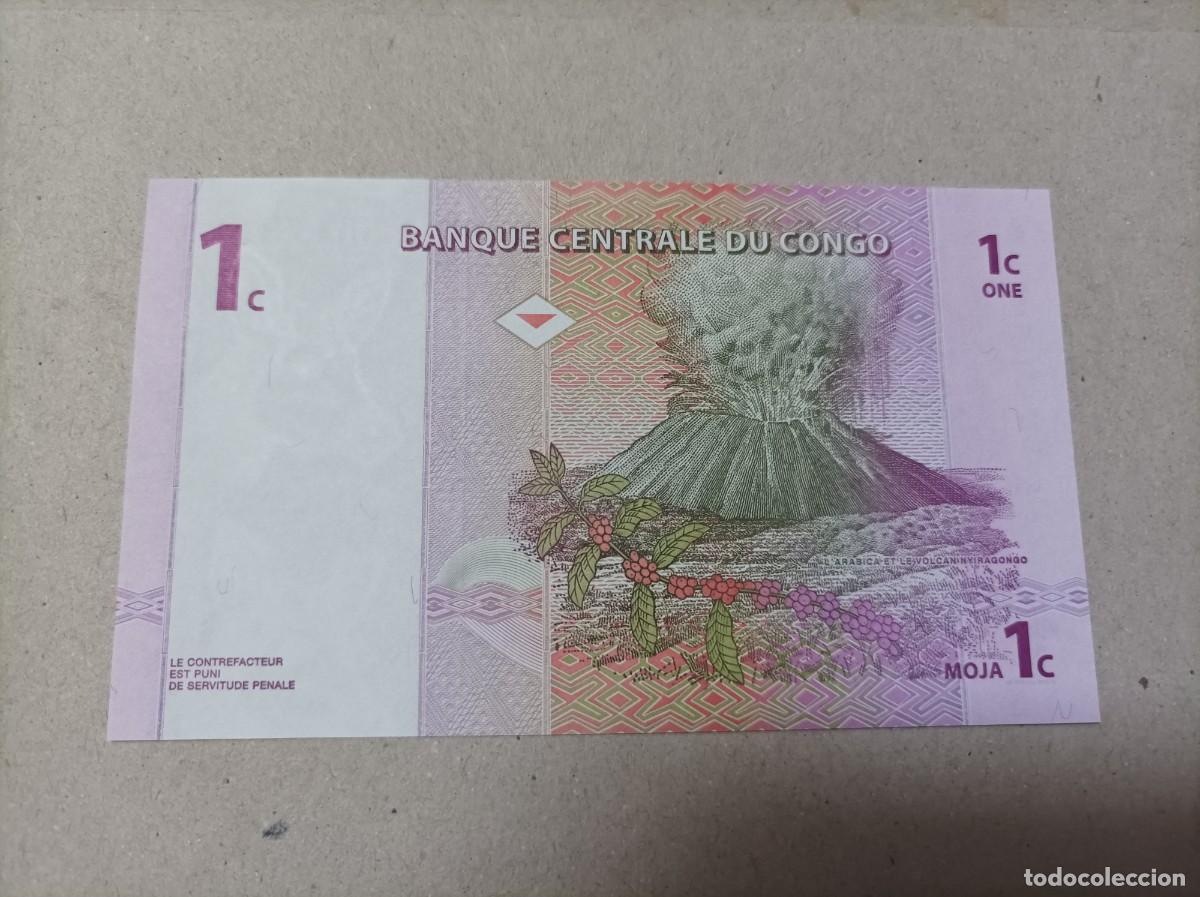 Billetes extranjeros: Billete Congo, 1 c&eacute;ntimo, a&ntilde;o 1997, serie AA, UNC - Foto 1
